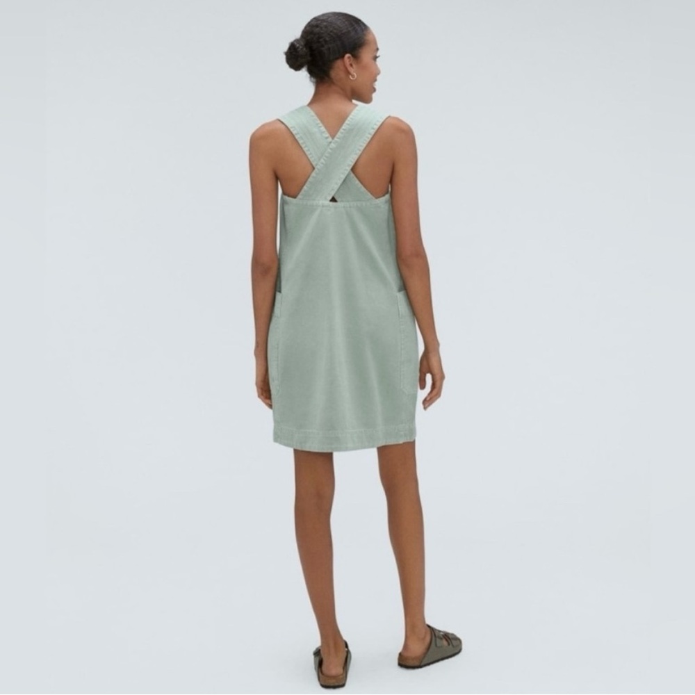Everlane- size small Mint Green Apron Sleeveless Dress with Pockets